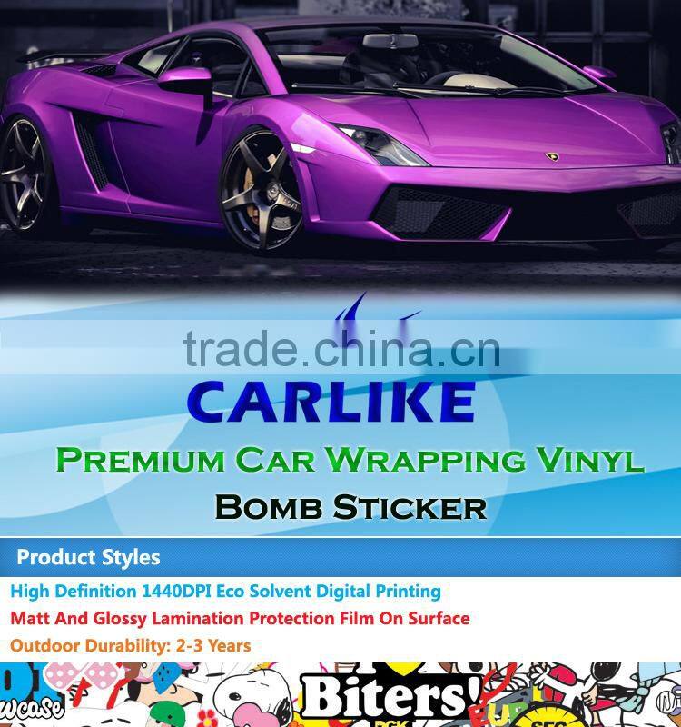 HD-011 CARLIKE Durable Bomb Stickers Decorative Vinyl Film