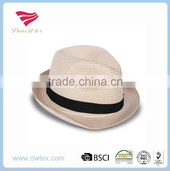 Wholesale Fedora Trilby 100%Paper Cheap Mens Straw Hats