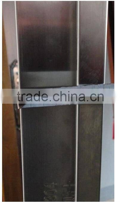 Black titanium plate Stainless Steel Glass Door