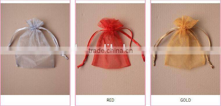 custom logo wholesale organza bags/pouch for Jewelry