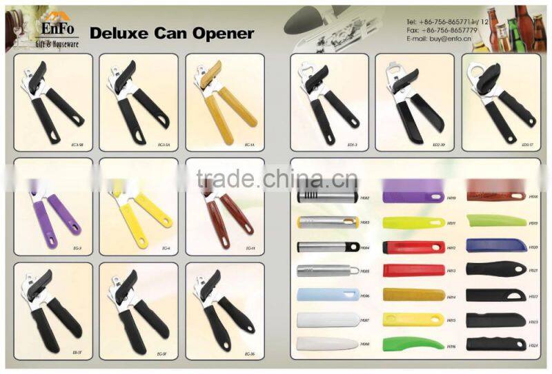 EG3-15C Deluxe bottle can opener/Can Opener with black ABS handle/High Quality Can Opener