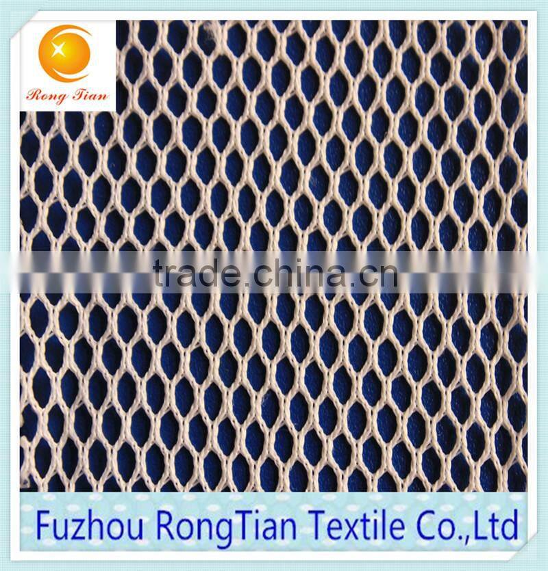 100 polyester white warp knitted mesh lining fabric bags