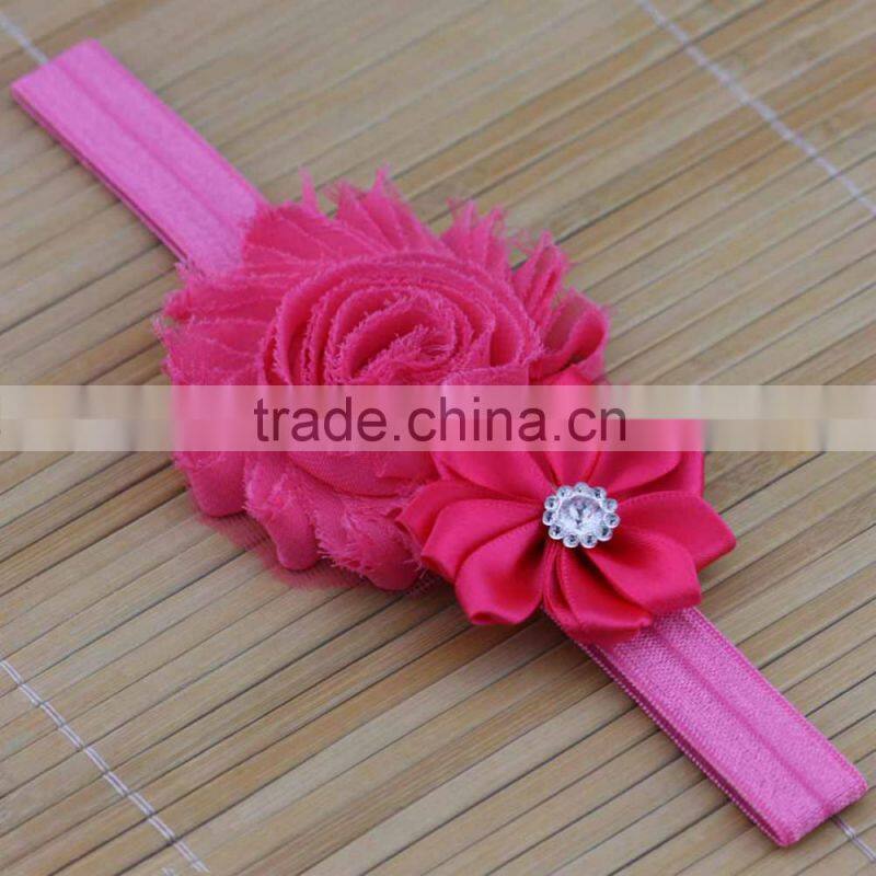 Newborn Baby Girls Flower Headband Soft Elastic Band Headwear Hair Accessories