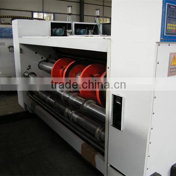 Latest product semi auto flexo ink corrugated paperboard die cutting slotting printing boxing packing machine