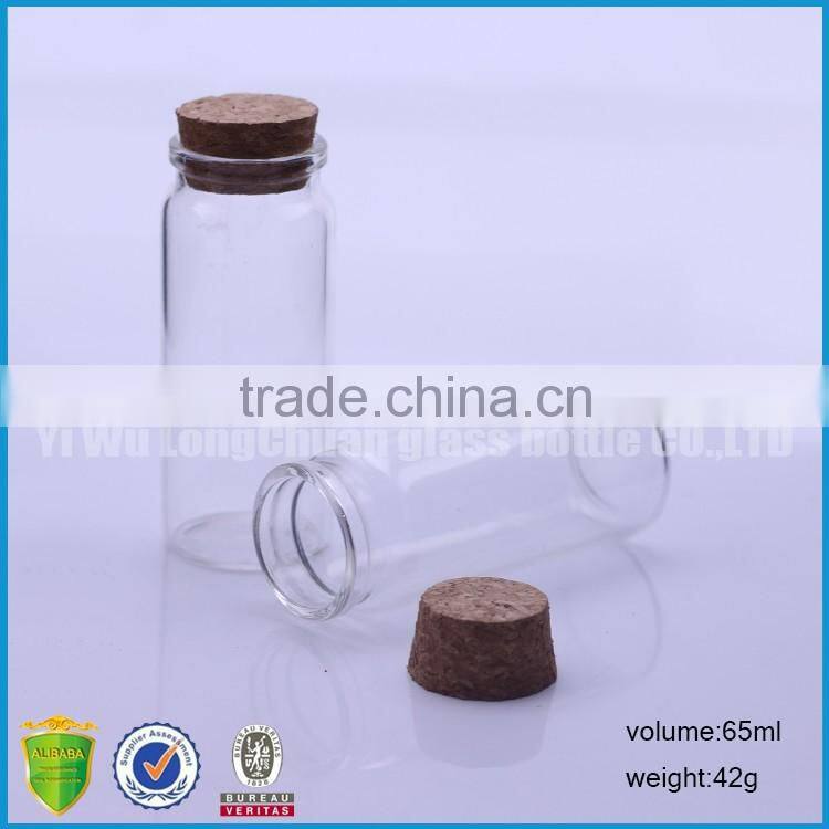 high quality floating wishing glass bottle with cork