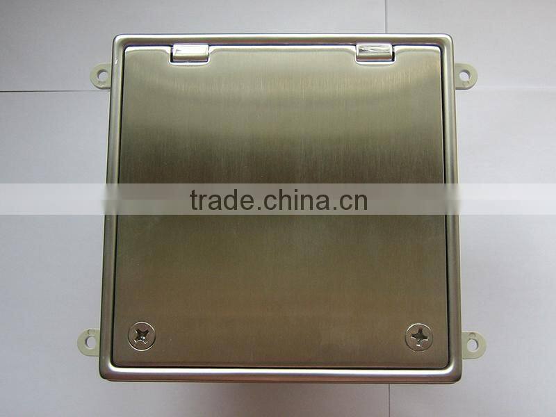 SS 304 15*15cm Shower Floor Long Drain With Cover And Handle