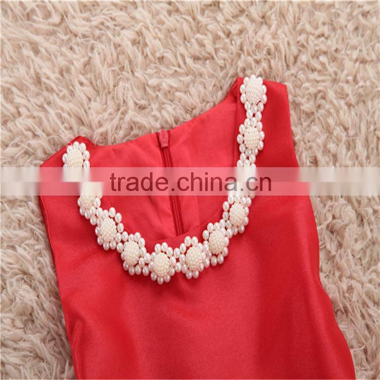 Latest kid's boutique dresses baby girl's Christmas fancy party design dresses