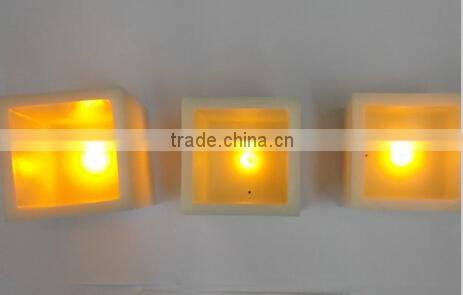 3pcs of set ivory wax paraffin LED Electronic Flameless Smokeless Candle Light