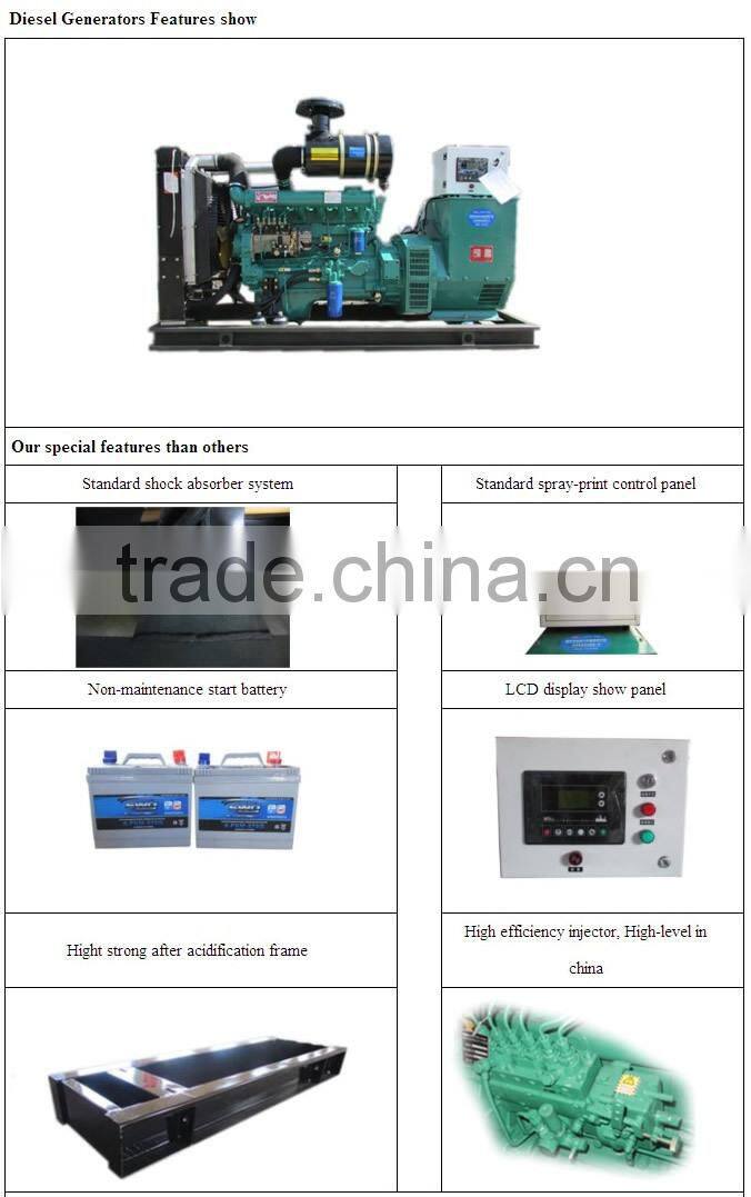 6113ZLD Engine Brushless alternator 180kva Generator