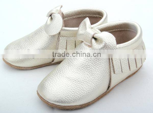 gold moccasins shoes for baby infant