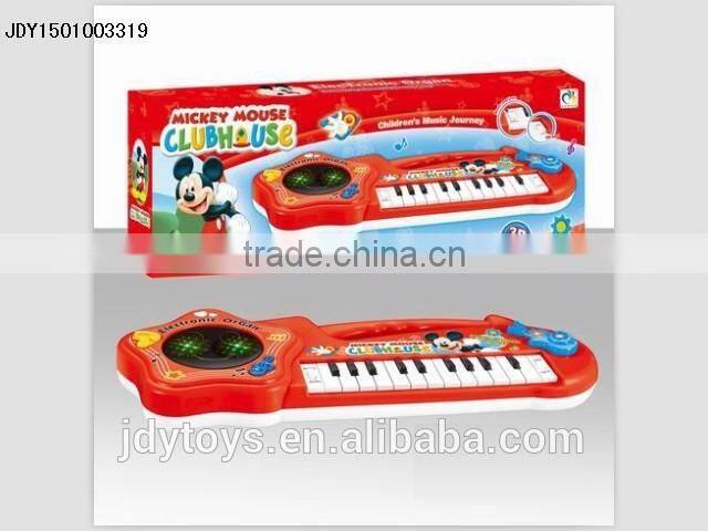 Hot selling cartoon electronic organ toy with stand,Musical instrument plastic electron piano toy musical toy for kids