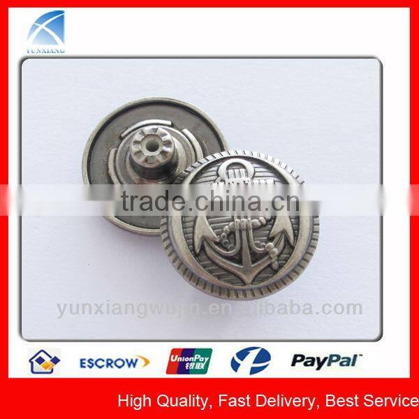 YX1852 Custom Metal Jeans Button Factory