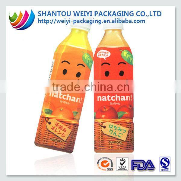 PVC Print Sleeve Label /Mineral water bottle printing label / PVC Heat Shrink Plastic Bottle Label