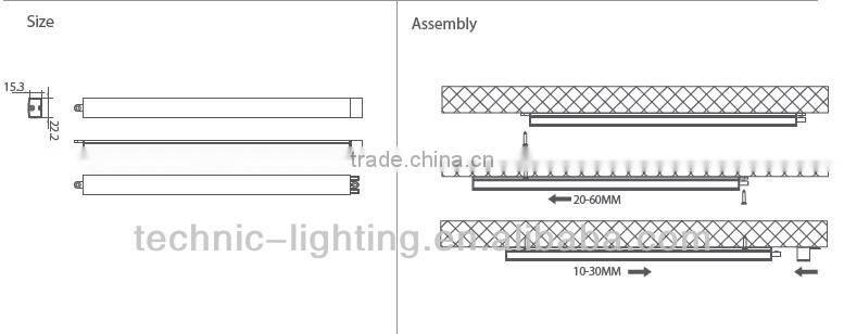 connectable saloon under cabinet light