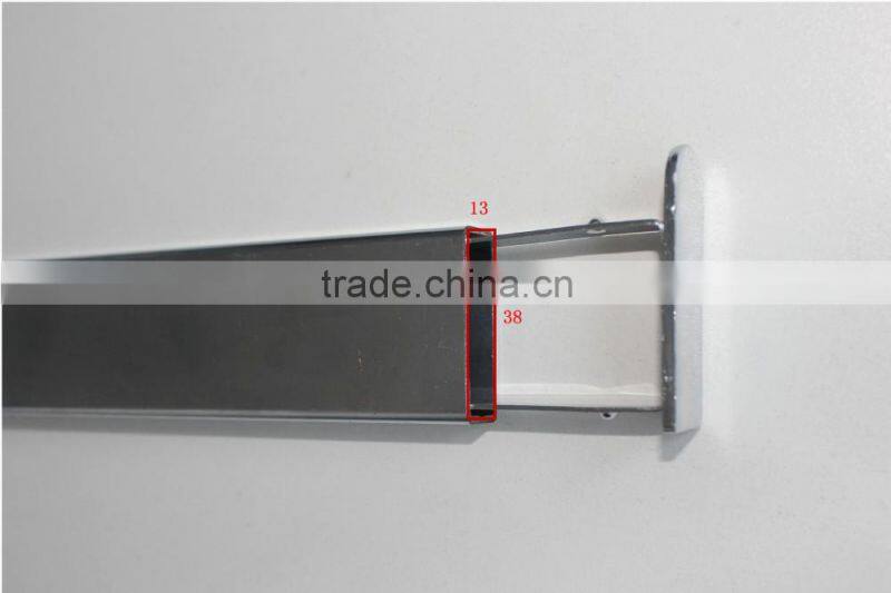 Plastic pipe end cap for 13*38mm rectangular pipe