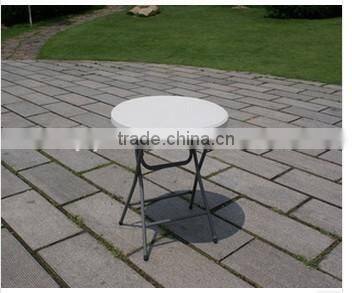 PP table round small folding iron table bar cocktail plastic tables for wholesale YPP16