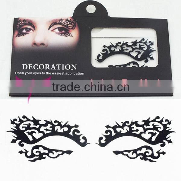 Beauty eye shadow sticker in body art