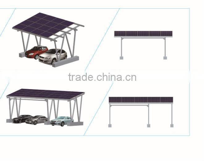 Easy-installation strong anti wind ground mounting system for carport
