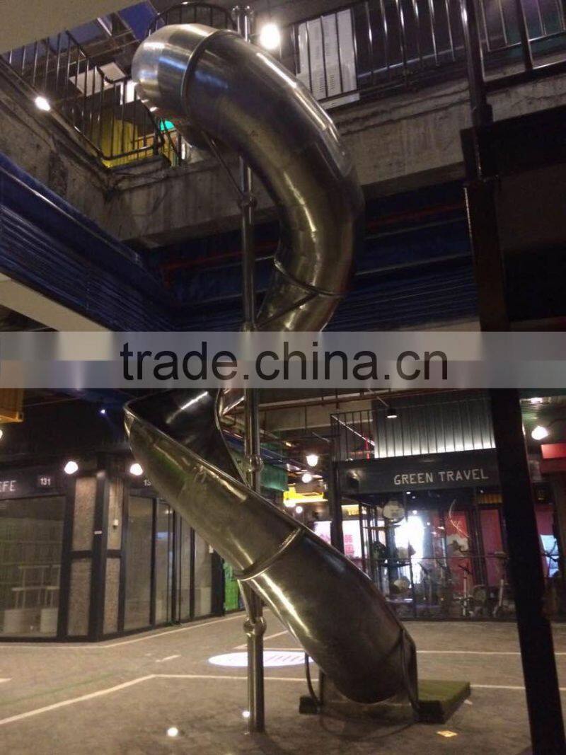 Cusomized playground stainless steel tube slide