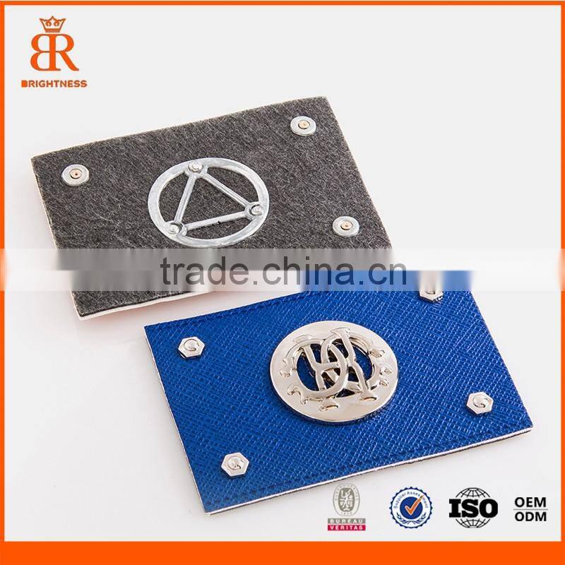 PU labels in garment jeans patches leather labels for clothing