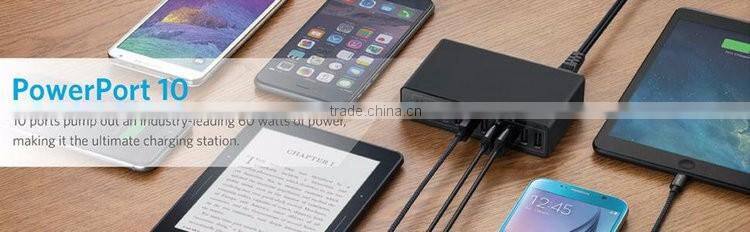 Wholesales 10A US/EU/UK/AU/KS Socket Multi Port USB Charger Station Wall Charger