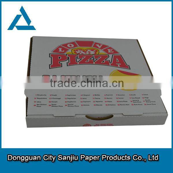 customized wholesale motorcycle corrugated delivery pizza boxes