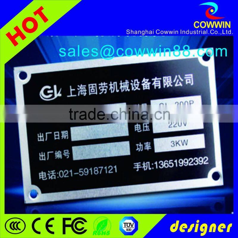 Good price wholesale custom made metal nameplate