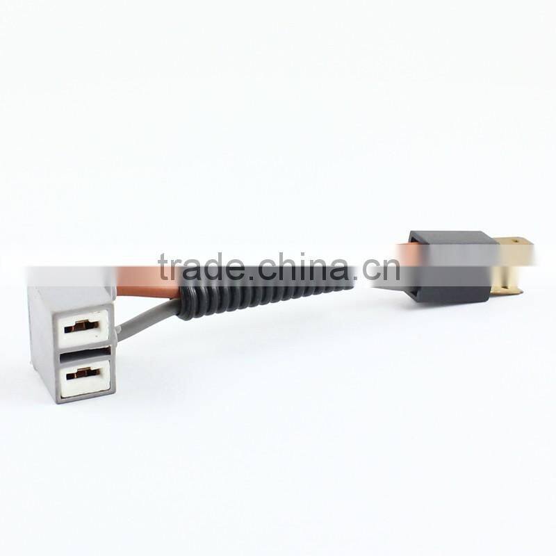 male female h7 ceramic lamp base adapter plug led h7 headlight bulb holder