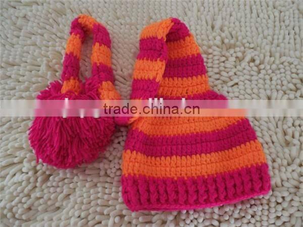 baby kids hand knitting winter hats