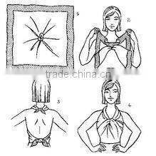 factory selling cheap printed cotton black bandana