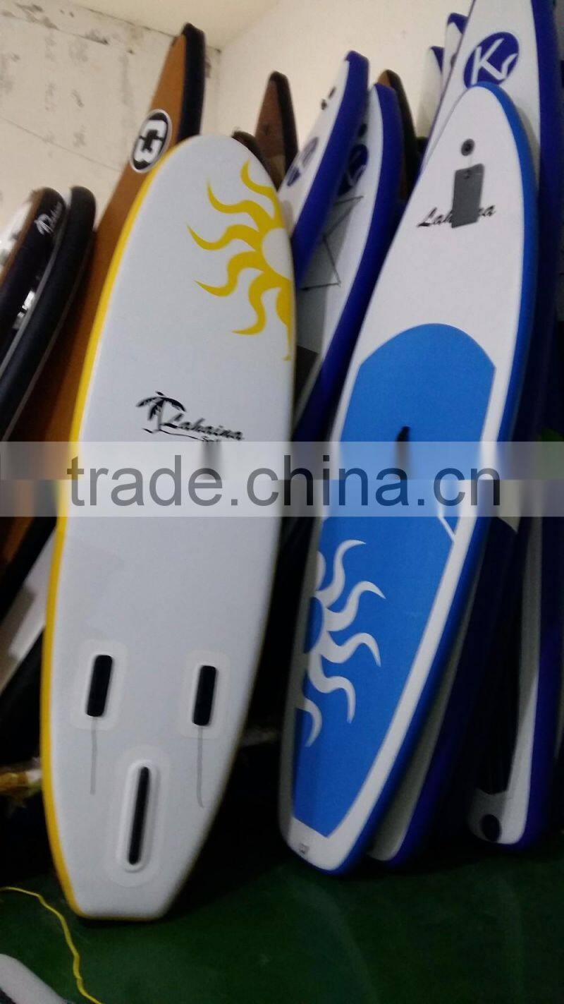 popular round nose fashion design inflatable stand up paddle surf board