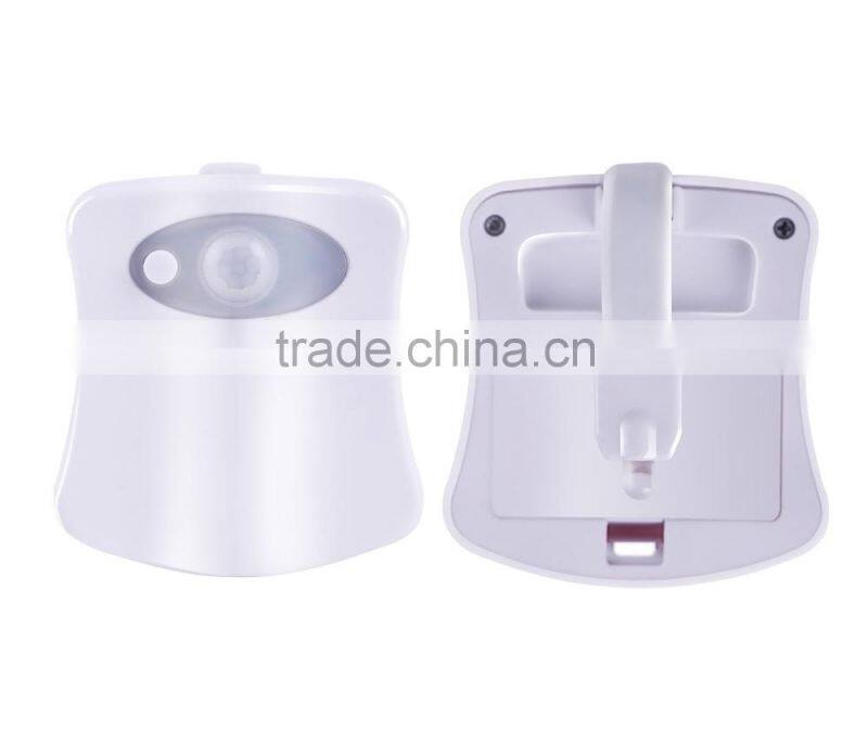 New Arrival Private Label LED Toilet Night Light Motion Activated Toilet Nightlight Home Bathroom Nightlight