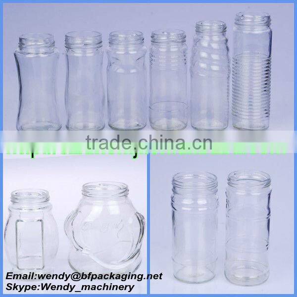 Clear glass wholesale canning jars with lid for storage