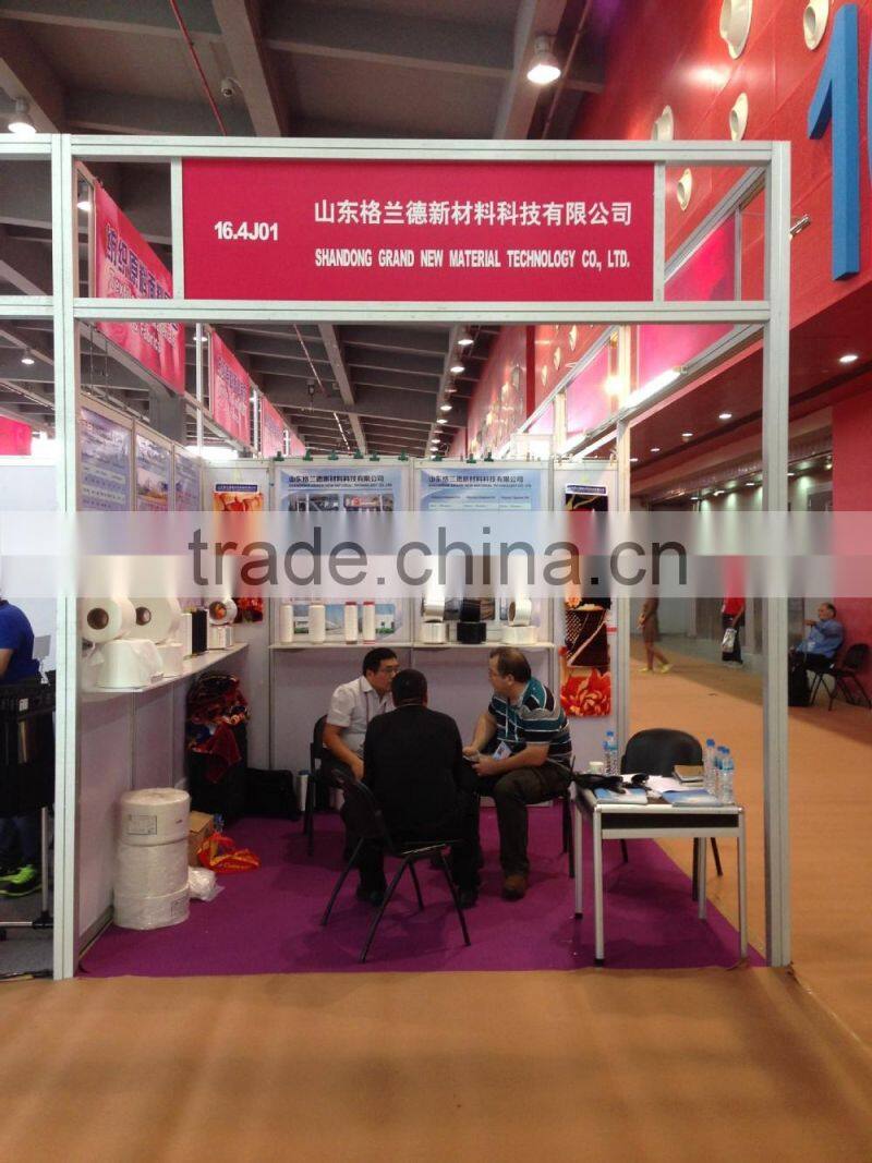 100% polyester yarn fdy150D 36F for making blanket base Raw White