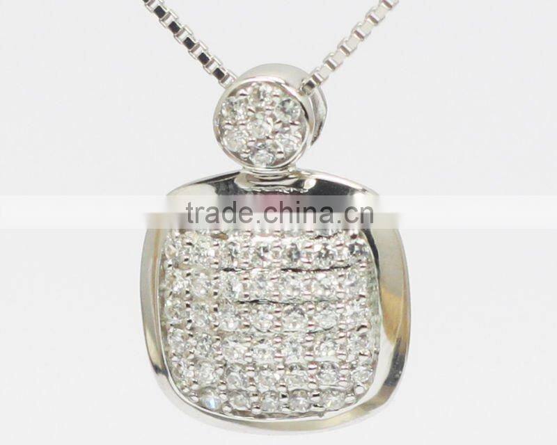 Factory offer fashion 925 silver alphabet pendant