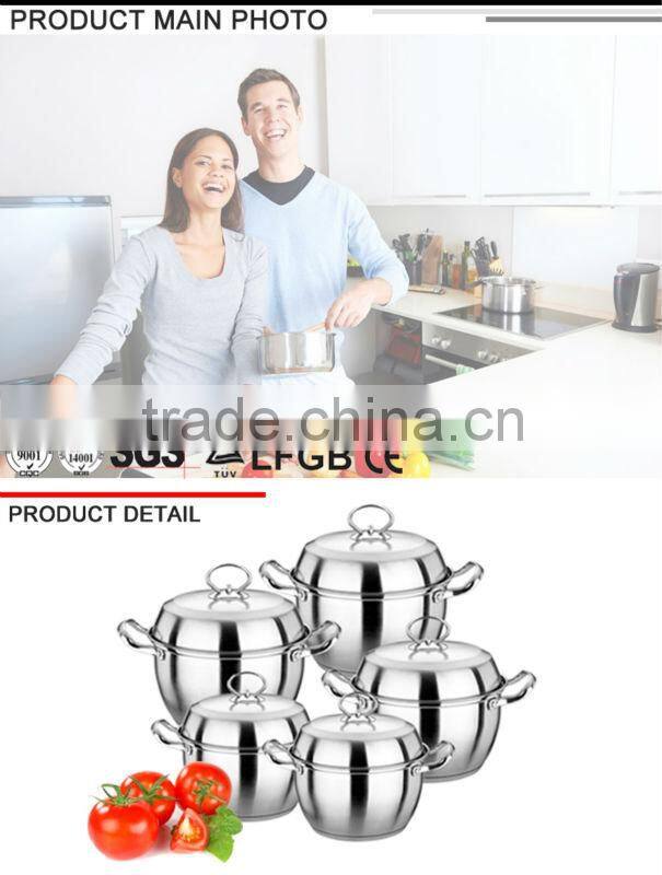 stainless steel induction well equipped kitchen cookware