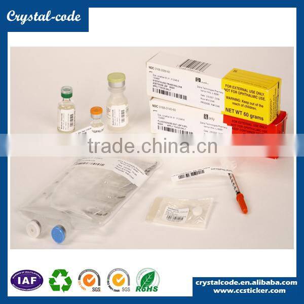 High quality OEM heat transfer roll bottle low temperature label for plastic products