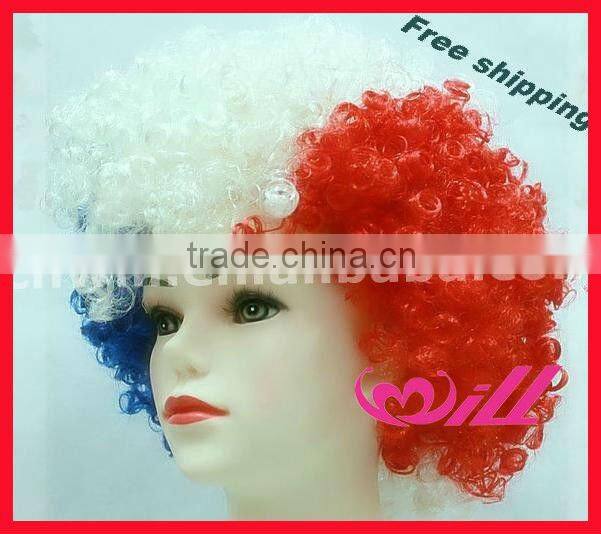 Pretty Afro Wigs Curly Hair Wigs Blue Synthetic Wigs Cheap Party Wig Synthetic Hair Wigs
