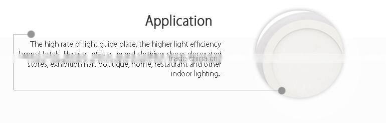 boutique/home/restaurant and other indoor lighting led panel round 18w