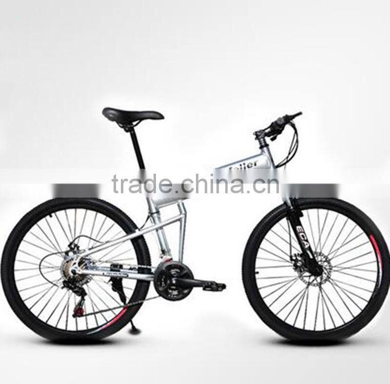 Folding Bicycles 26-Inch Aluminum Folding Mountain Bike Outdoor Compact Bike Double Disc Sell Like Hot Cakes!