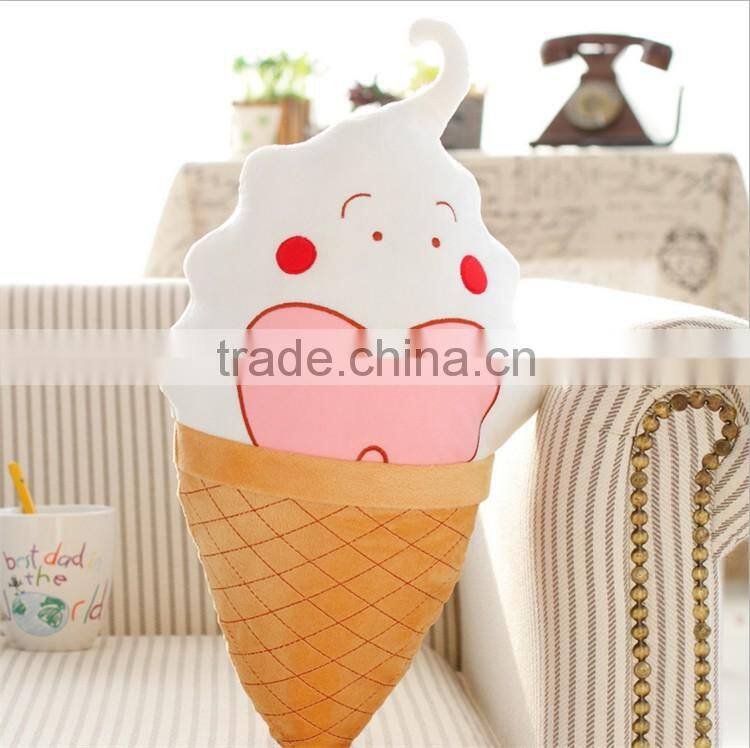 Promotion Plush Cotton Pillow Cute Ice-cream Popular Plush Wholesale Pillow Cases
