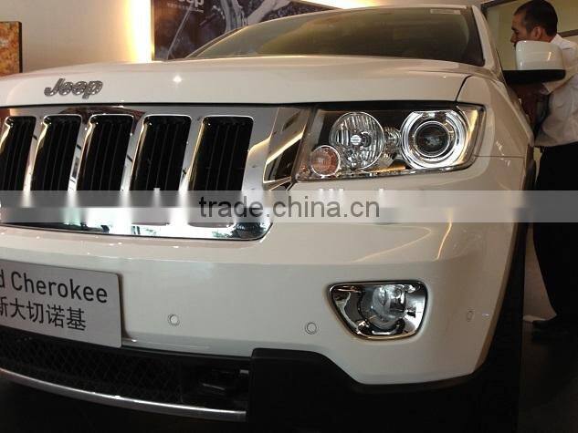 2011 Grand Cherokee ABS Chrome Car Front Fog Lamp Cover