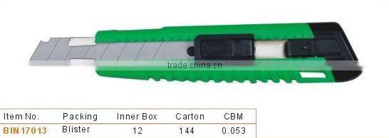Knife cutter with plastic handle