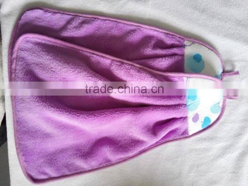 coral velvet hand towel