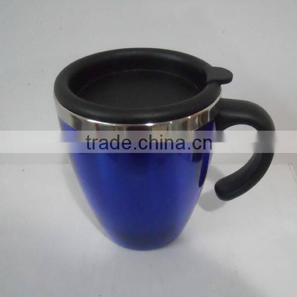 double wall high quality travel mug with handle
