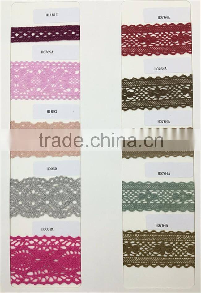 Wholesale High Quality H0002N1 Lace Ribbon,Crocheted Lace,100% Cotton Lace