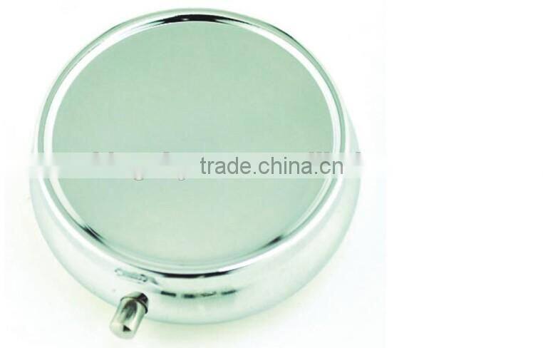 weekly pillbox Logo Printing Metal and Epoxy Pill Case