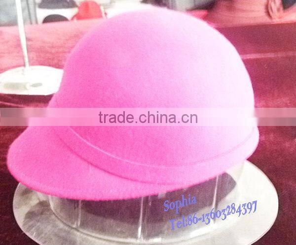 2013 Fashion Wool Felt Polo Hat/Butterfly Riding Cap