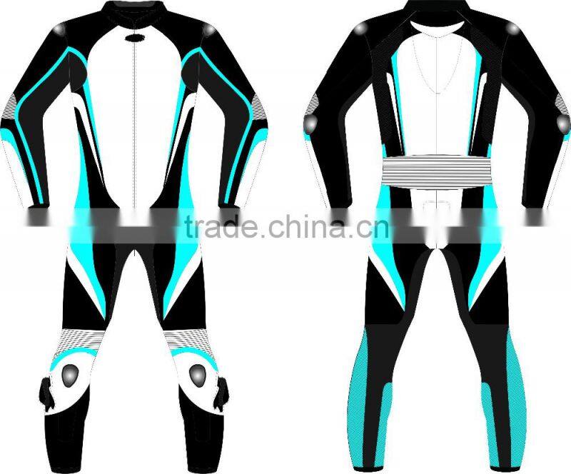 Motorbike leather suit/Custom sizing leather racing suit