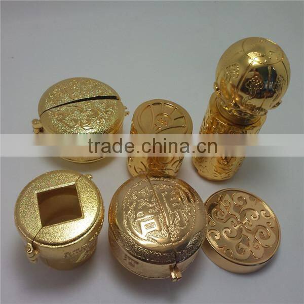 Shenzhen gold plating factory wine metal cap goldview die casting ,electroplating one-stop service